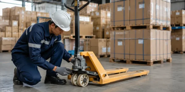 cara merawat roda hand pallet